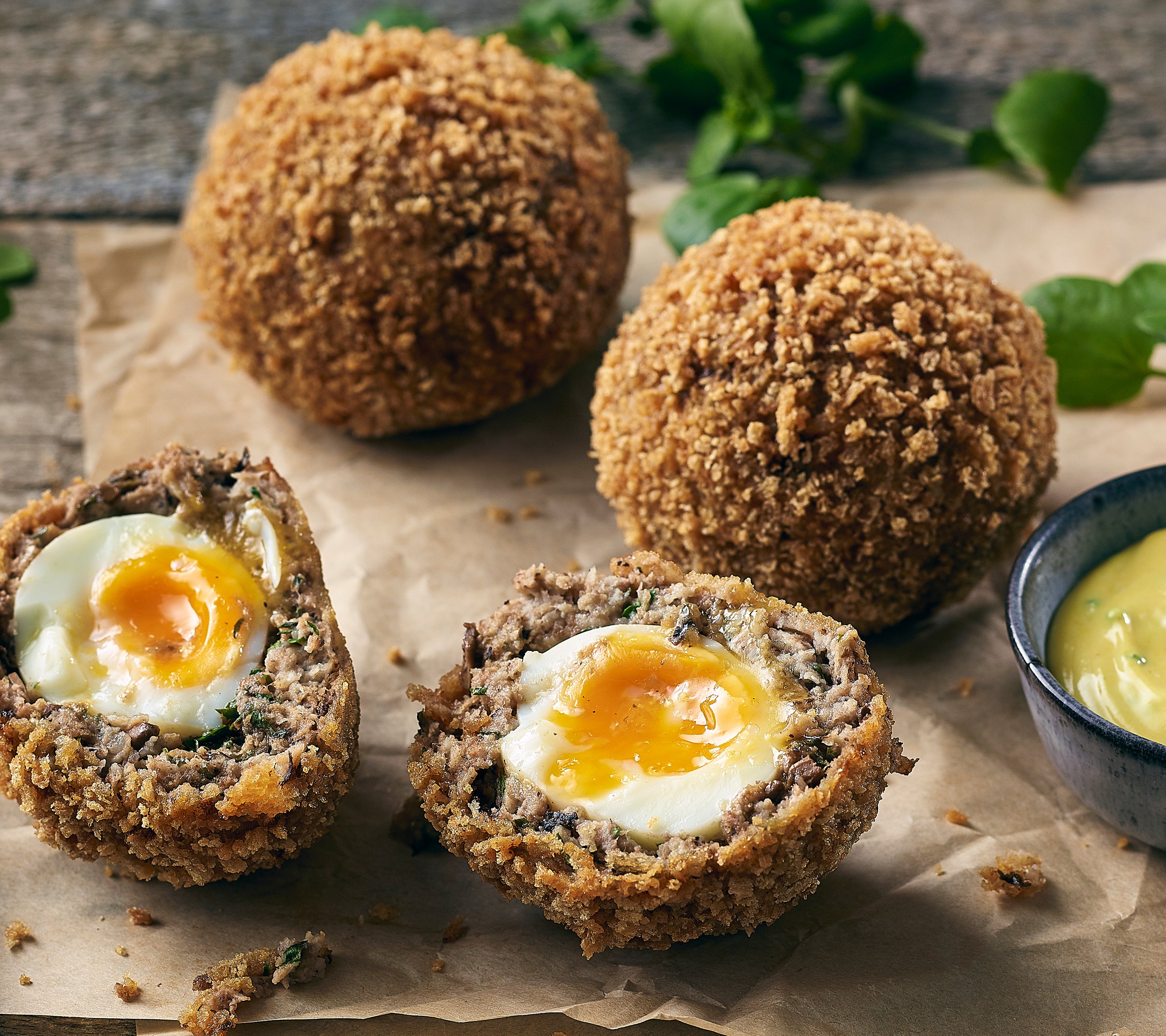 Giant Scotch Eggs With Pickled Walnuts – Bennett Opie