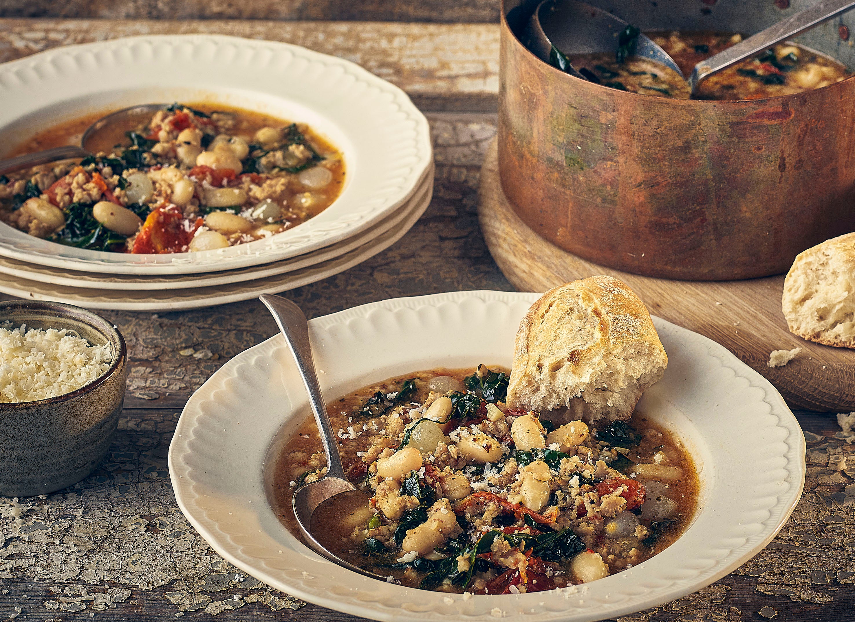 Tuscan Style Sausage And Cannellini Bean Soup Bennett Opie